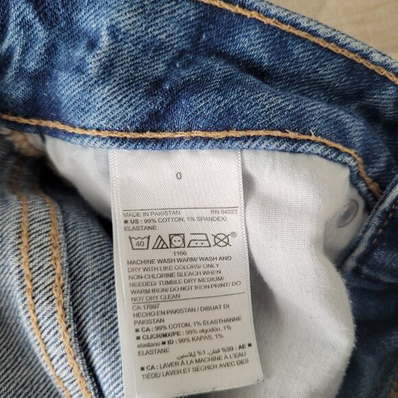 Old Navy O.G. Straight Jean size 0 Reg - Picture 5 of 7